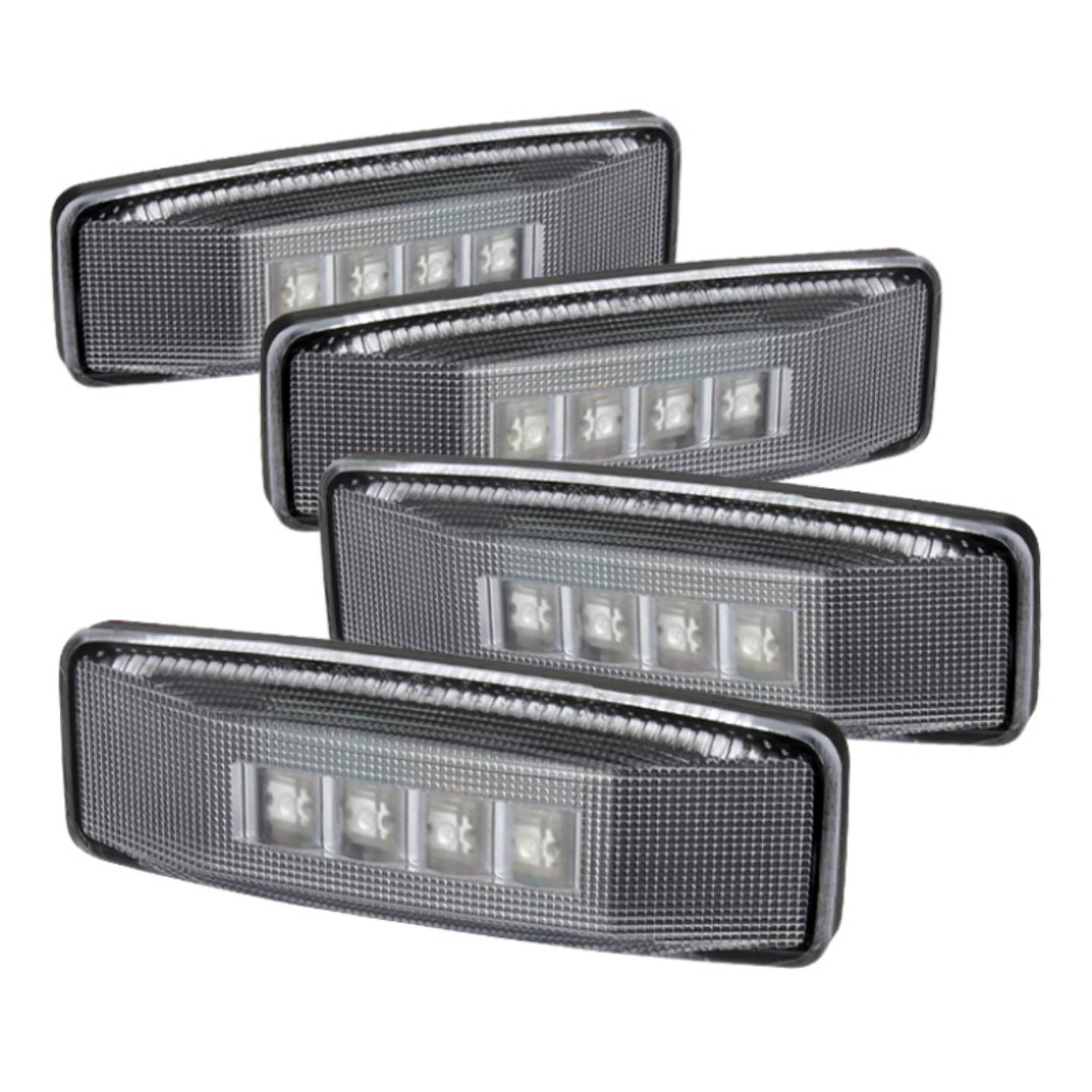 Picture of xTune Dodge Ram 94-02 Dually 2 Red LED+2 Amber LED Fender Lights 4pcs Clear ACC-LED-DR94-FE-C