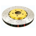 Picture of DBA 05 Pontiac GTO Front Drilled & Slotted 5000 Series Rotor Assembled w- Gold Hat
