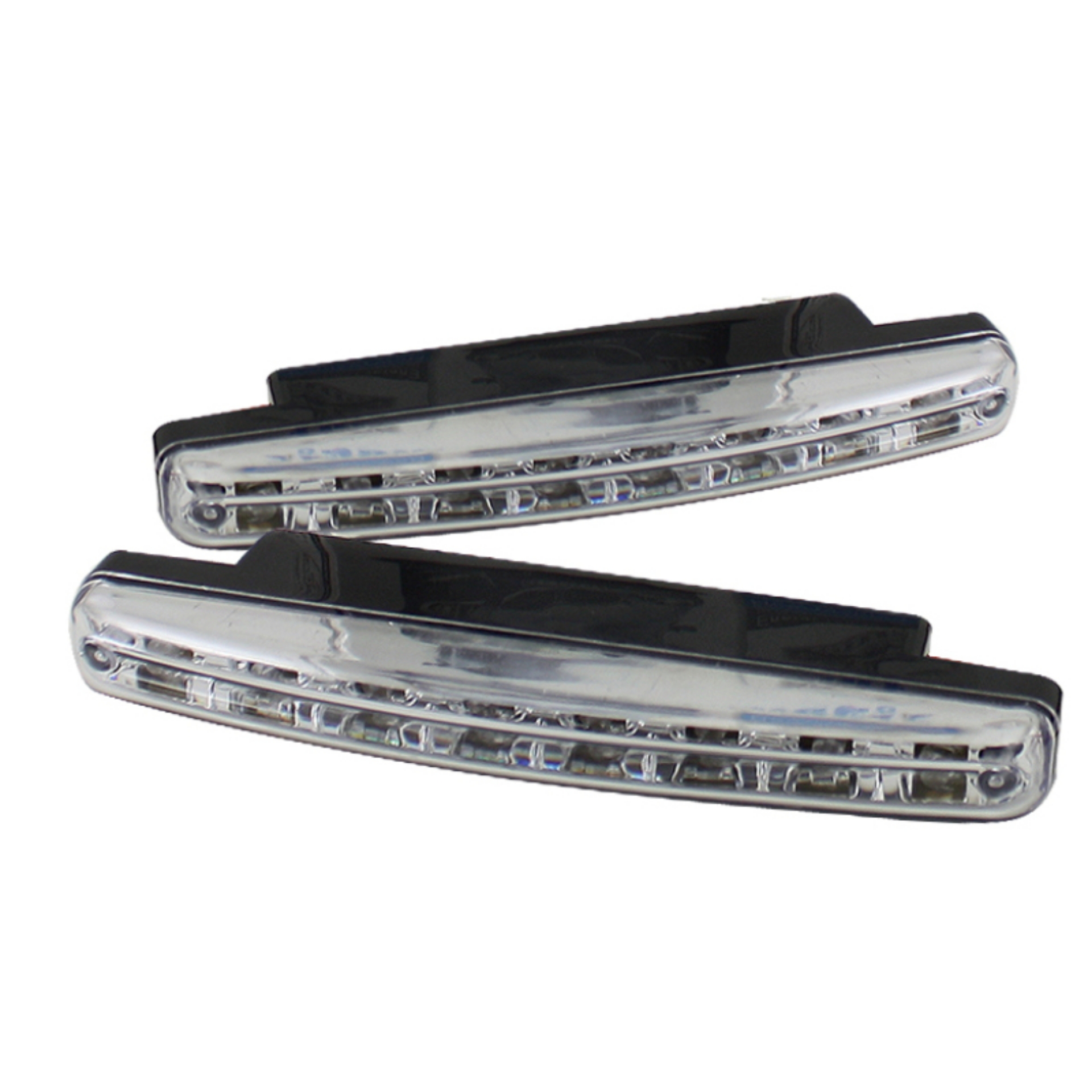 Picture of Xtune Universal Drl 8 White LED Lights Chrome CBL-DRL-8LED-C