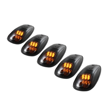 Picture of xTune 5 pcs Roof Cab Marker Parking Running Lights Smoked ACC-011