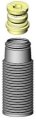 Picture of KYB Shocks & Struts Strut Boots Rear BMW 320 Series 1977-83 VOLKSWAGEN Jetta 1980-84 VOLKSWAGEN Rabb