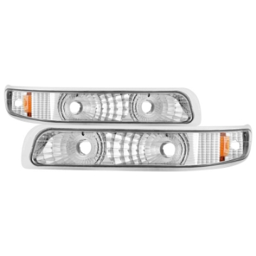Picture of xTune Chevy Silverado 99-02 - Chevy Suburban-Tahoe 00-06 Amber Bumper Lights Euro CBL-JH-CS99-AM-E