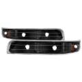 Picture of xTune Chevy Silverado 99-02 Amber Reflector Bumper Lights Black CBL-JH-CS99-AM-BK