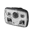 Picture of Xtune Rectangular SeaLED Beam 7X6 Inch LED Headlights  High-Low Beam  Chrome PRO-JH-7X6LED-HL-C