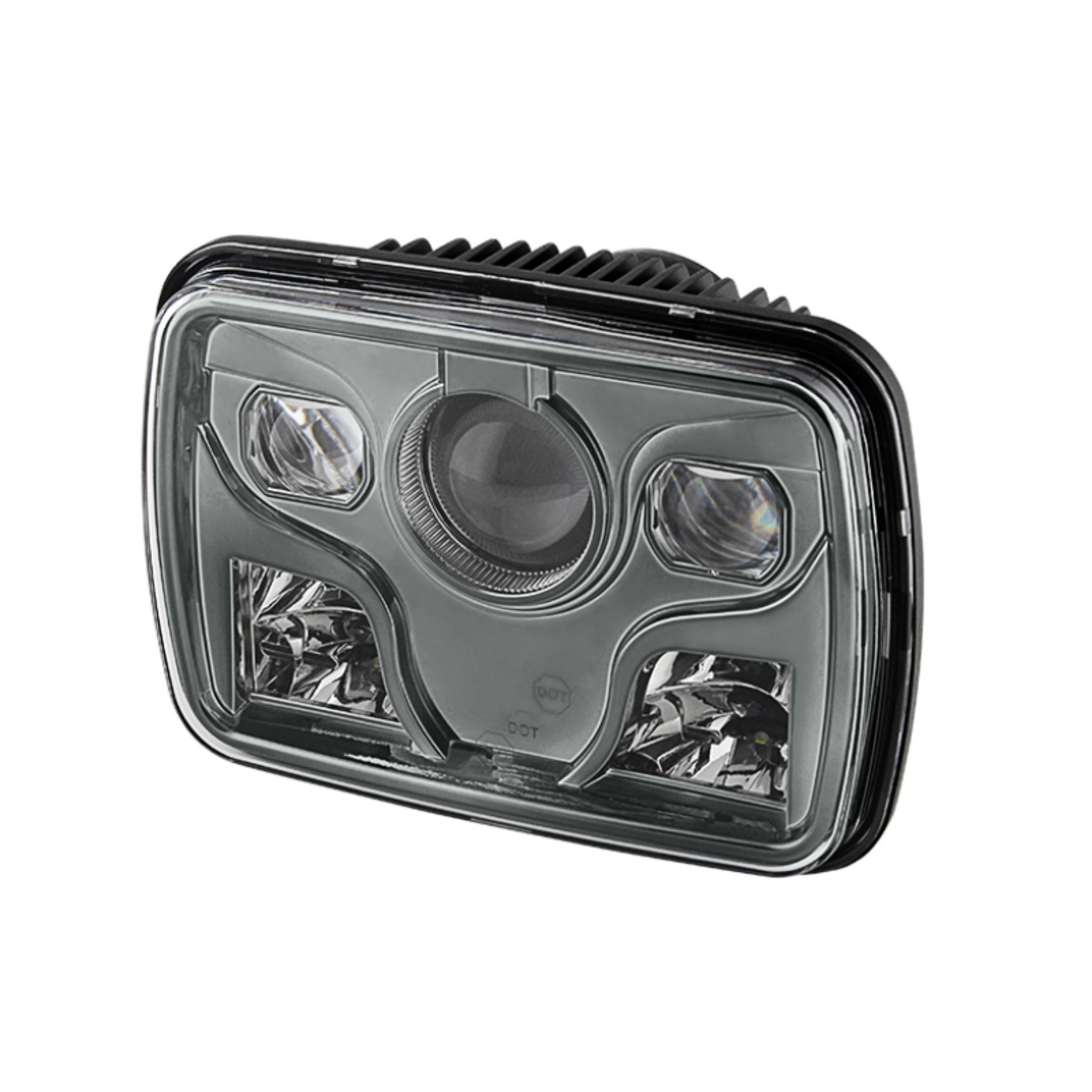 Picture of Xtune Rectangular SeaLED Beam 7X6 Inch LED Headlights  High-Low Beam  Black PRO-JH-7X6LED-HL-BK