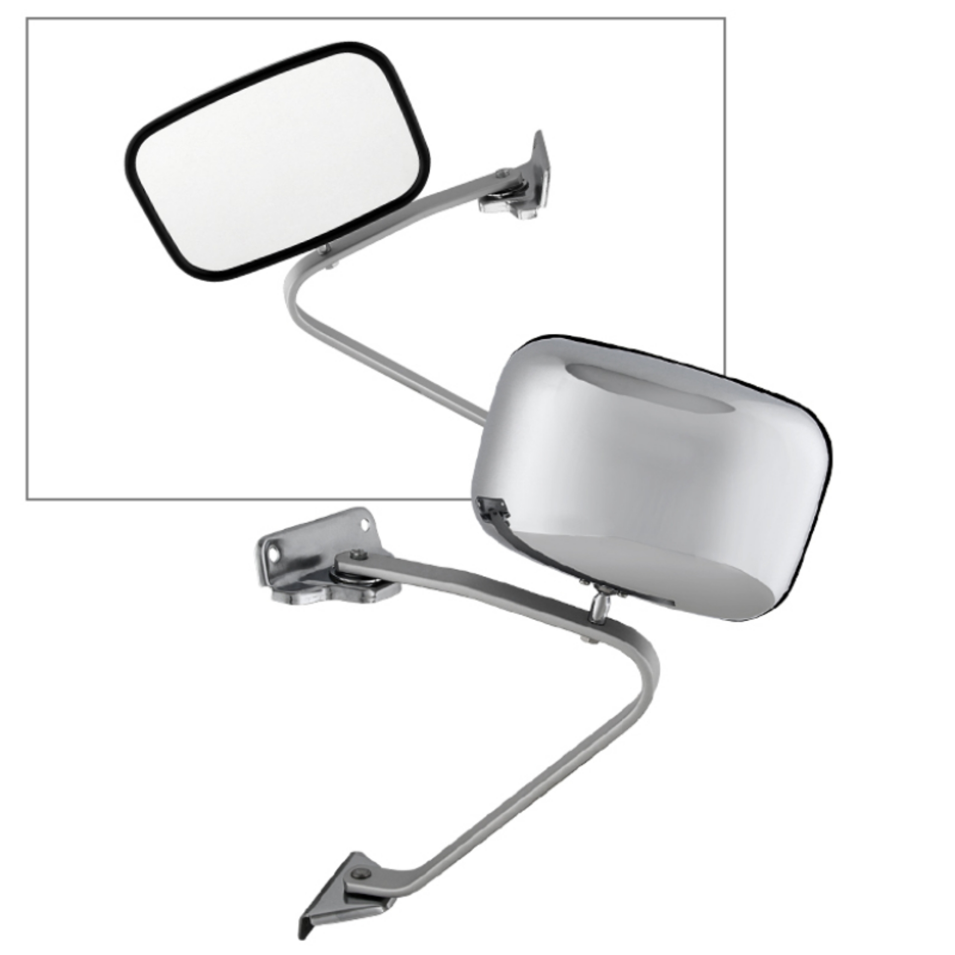 Picture of Xtune Ford Pickup - Bronco 80-97 OE Mirror Chrome Manual Fit Both Side MIR-15148-120-M-0