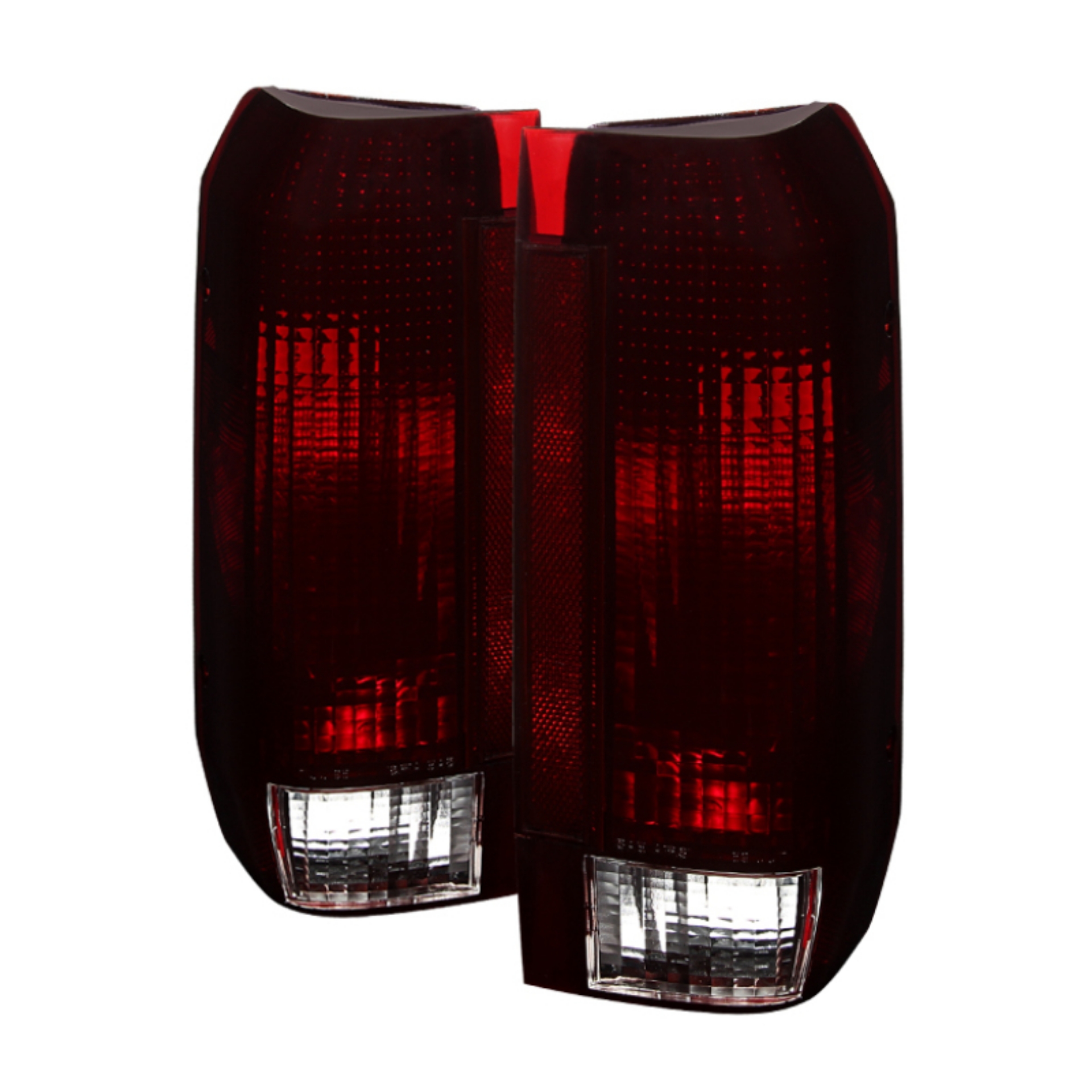 Picture of xTune Ford Bronco F150 F250 F350 F450 92-96 OE Style Tail Lights Red Smoked ALT-JH-FB92-OE-RSM