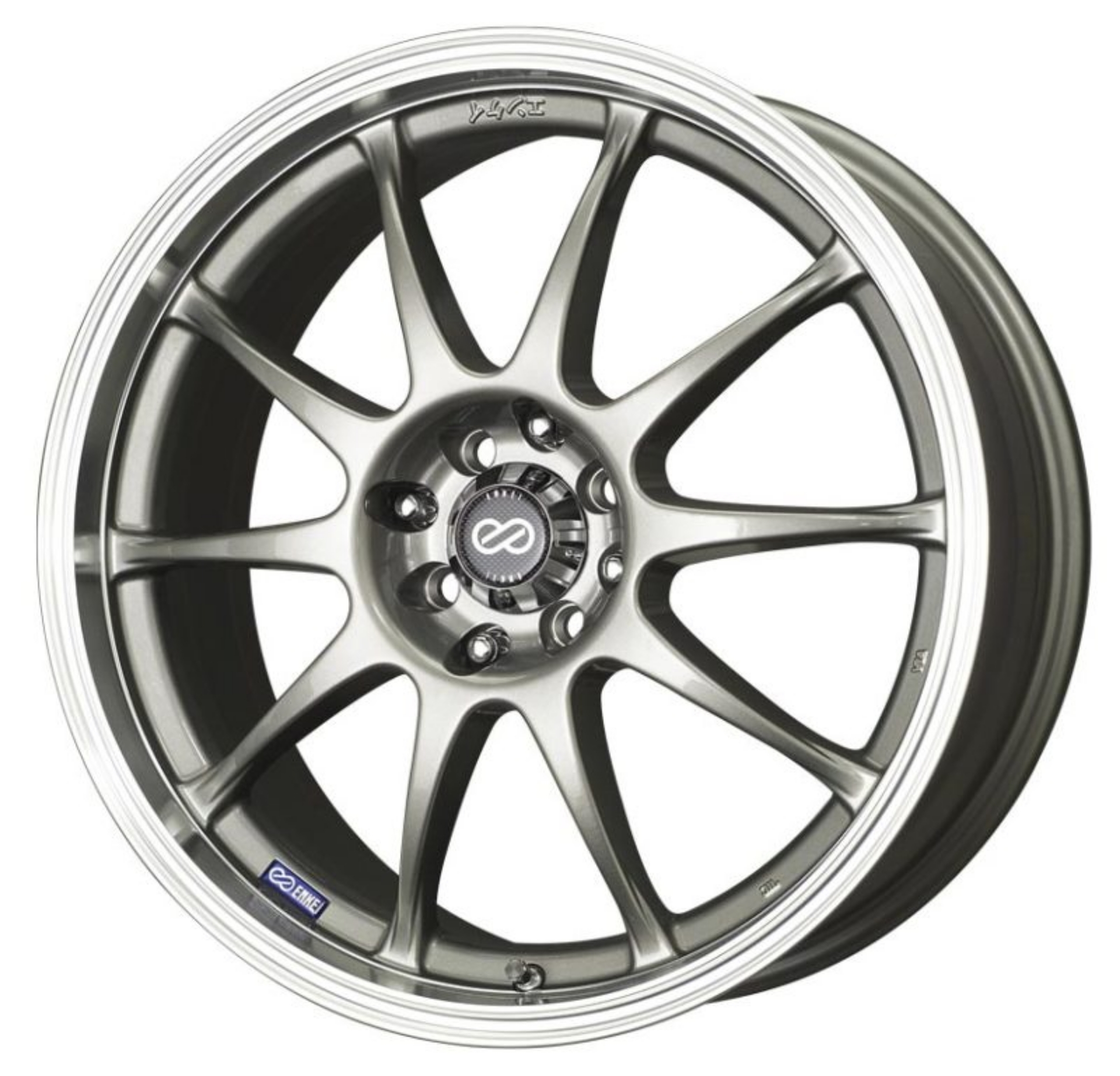 Picture of Enkei J10 17x7 5x100-114-3 38mm Offset Dia Silver w- Machined Lip Wheel