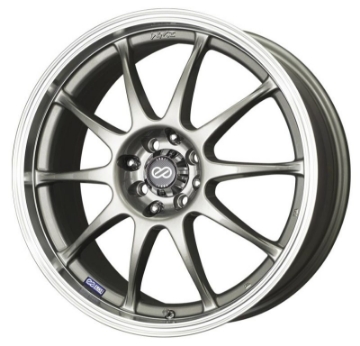 Picture of Enkei J10 17x7 5x100-114-3 38mm Offset Dia Silver w- Machined Lip Wheel