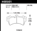 Picture of Hawk 07-10 Audi Q7 - 03-09 Porsche Cayenne - 04-09 VW Touareg DTC-60 Race Front Brake Pads