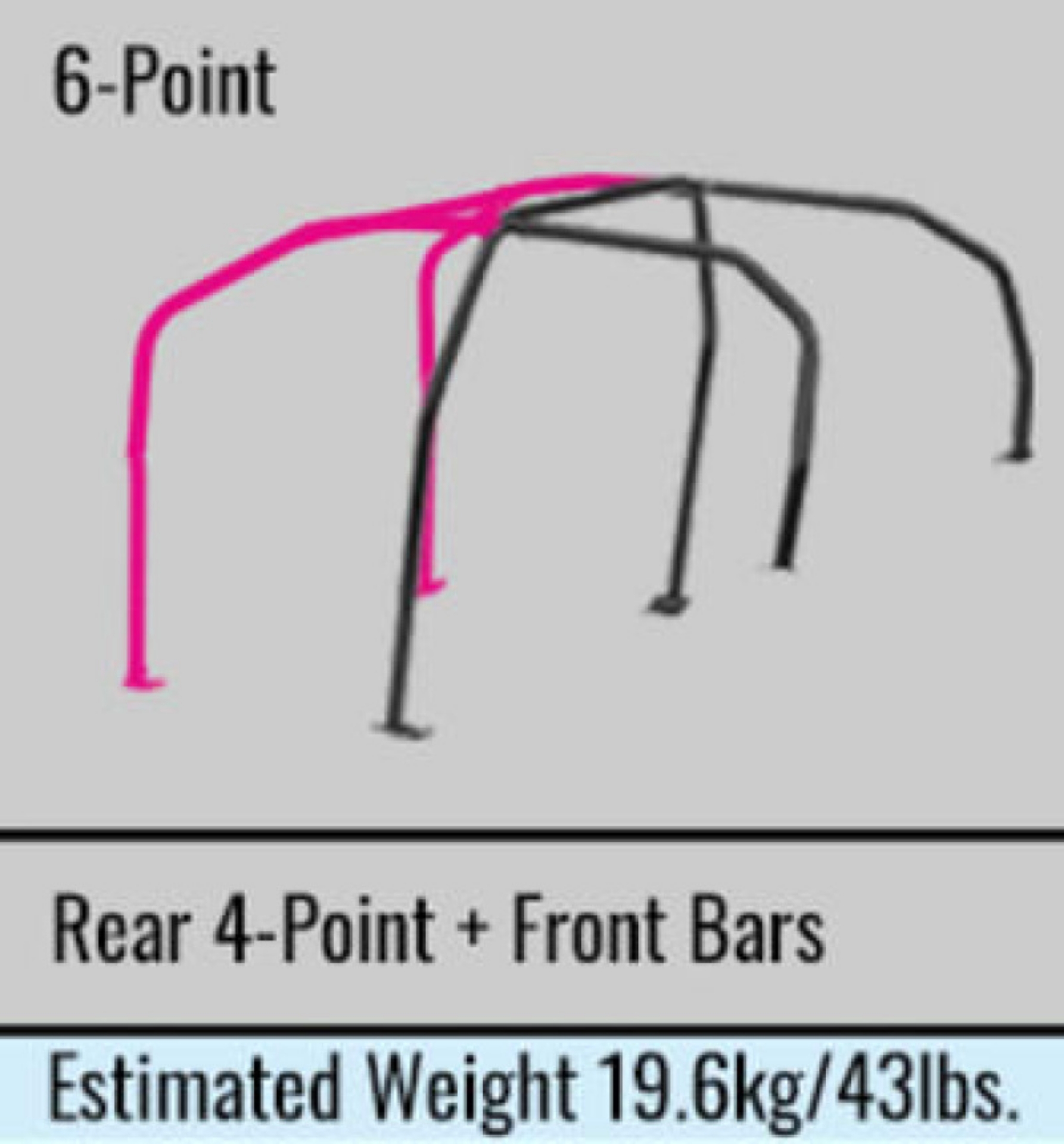 Picture of Cusco Roll Cage 6 points Dash Through Cromoly 4 Passenger CT9A Evo 9 S-O - No Cancel