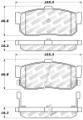 Picture of StopTech Performance 91-11-00 Infiniti G20-95-10-00 I30-I35 - 9-90-10-00 Maxima Rear Brake Pads