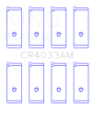 Picture of King Acura SOHC 16 Valve-Honda SOHC 16 Valve-DOHC 16 Valve Rod Bearing Set - Size STD