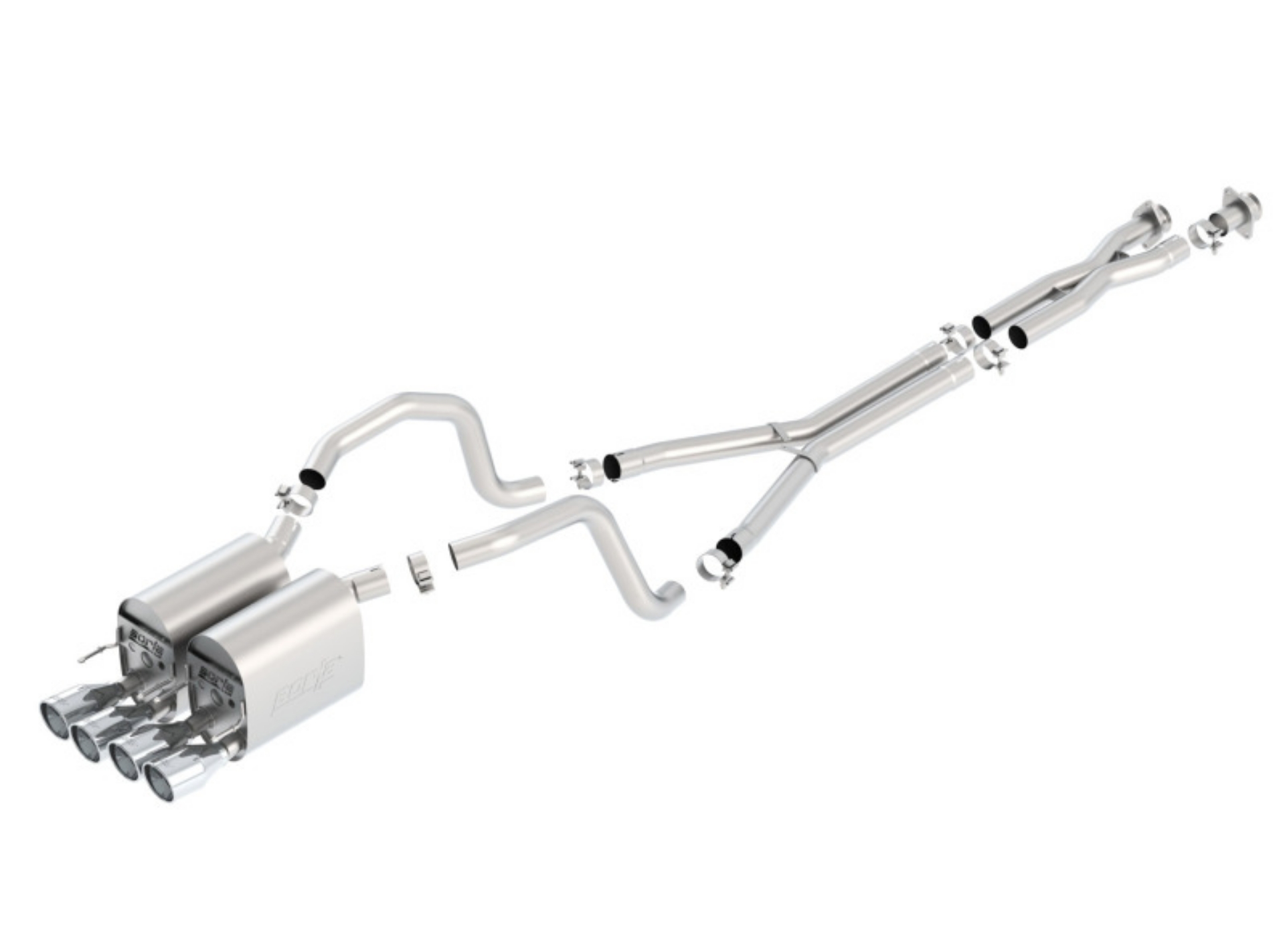 Picture of Borla 05-08 Chevrolet Corvette Coupe-Conv 6-0L-6-2L 8cyl 4spd-6spd RWD inS-Type IIin Catback Exhaust