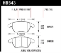 Picture of Hawk Audi A3-TT - VW EOS - Golf - Jetta - Passat - Rabbit DTC-60 Front Race Brake Pads