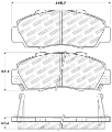 Picture of StopTech Performance 97-99 Acura CL- 97-01 Integra Type R-91-95 Legend-91-05 NSX Front Brake Pads
