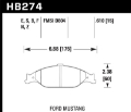 Picture of Hawk 99-04 Ford Mustang Base-GT HT-10 Race Front Brake Pads