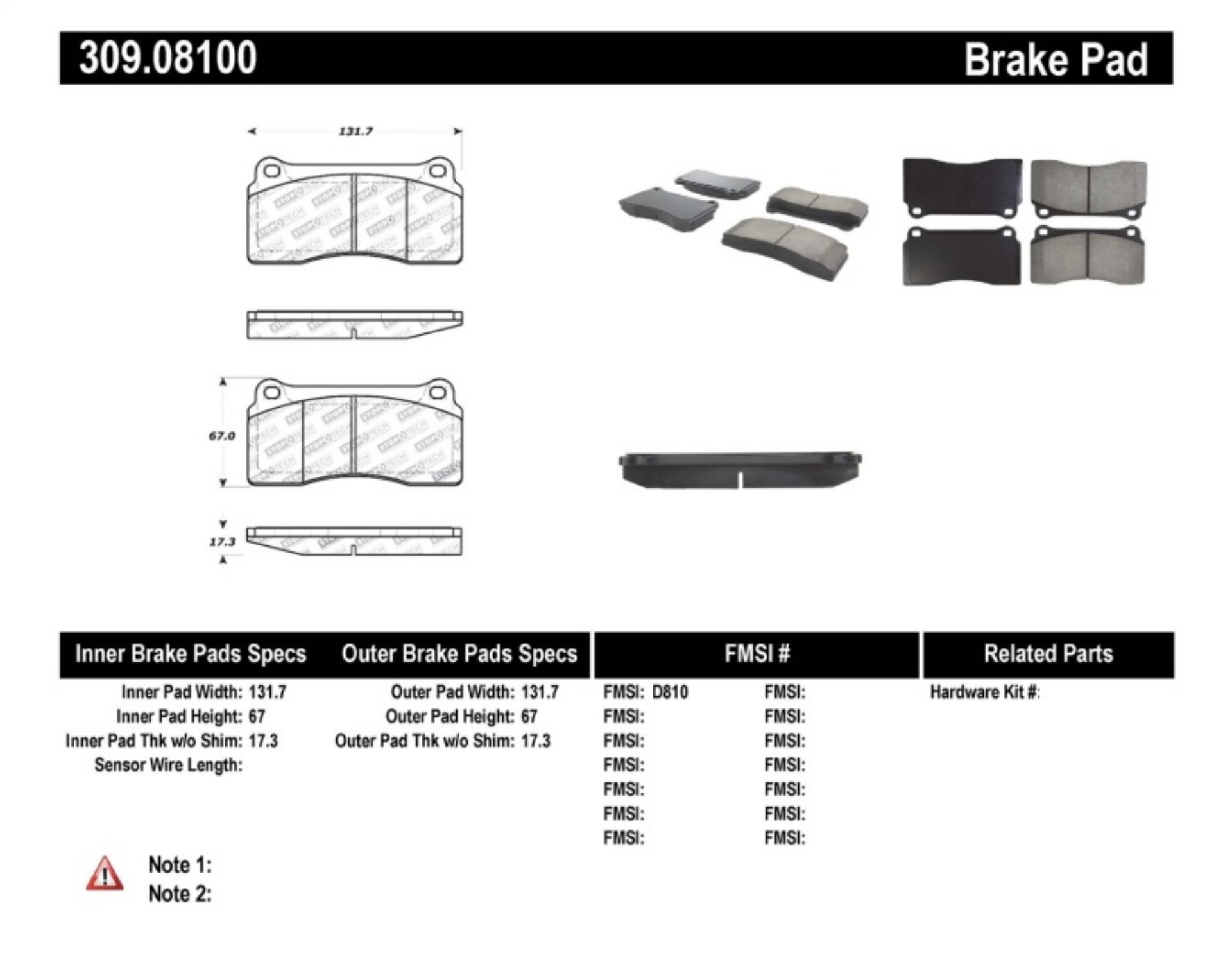 Picture of StopTech Performance 88-92 Ferrari F40 - 94-97 F50 Front & Rear Brake Pads