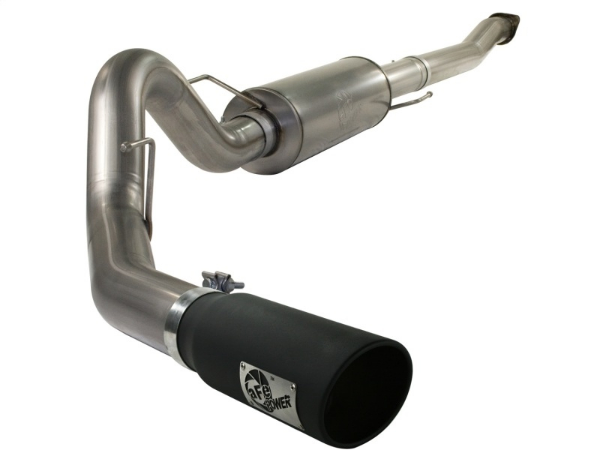 Picture of aFe MACHForce XP Exhaust Cat-Back SS-409 4in Black Tip 11-12 Ford F-150 EcoBoost V6-3-5L tt
