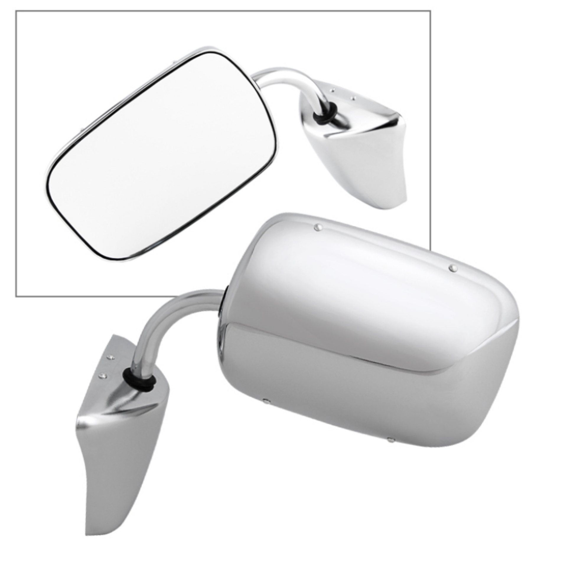Picture of Xtune Chevy Blazer-Suburban 73-91 OE Mirror Chrome Manual MIR-08023-120-M-0