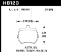 Picture of Hawk 66-79 MG Midget - 75-80 Triumph TR7 Black Front Race Brake Pads
