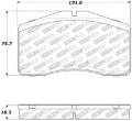 Picture of StopTech Performance 92-98 Porsche 911 Front Brake Pads
