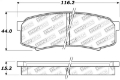 Picture of StopTech Performance 96-09 Lexus GX 470-LX 450-LX 470-LX 570 Rear Brake Pads