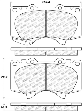 Picture of StopTech Performance 03-09 Lexus GX 470 Front Brake Pads