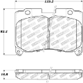 Picture of StopTech Performance 5-93-98 Toyota Supra Turbo Front Brake Pads