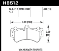 Picture of Hawk 08 Porsche Cayenne GTS-Turbo - 03-09 Cayenne - 04-05 VW Touareg DTC-30 Race Front Brake Pads