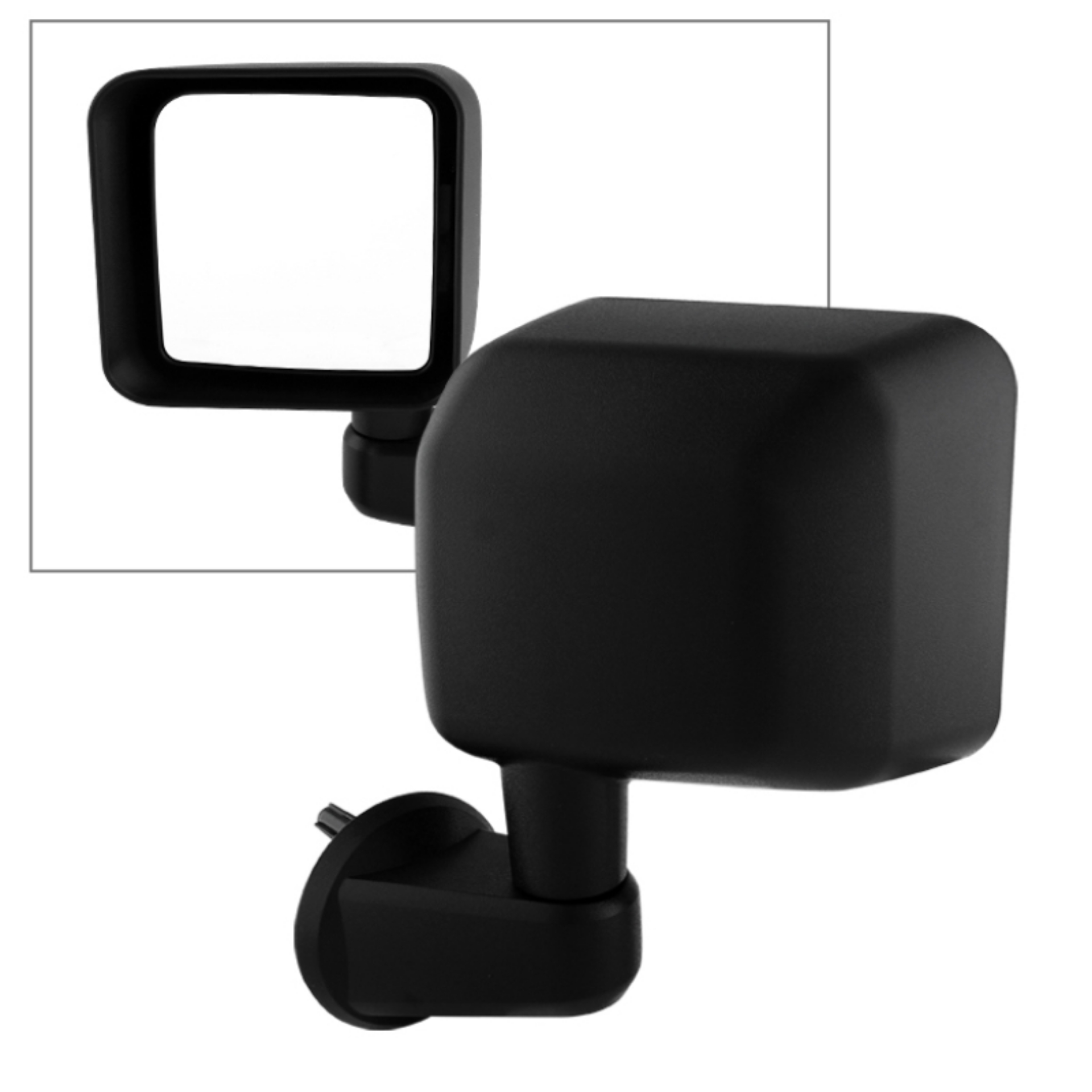 Picture of Xtune Jeep Wrangler 07-15 OE Mirror Black Manual Left MIR-25012-822-M-L