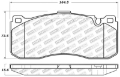 Picture of StopTech Performance 08-09 BMW 128i-135i Coupe Front Brake Pads