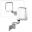 Picture of Xtune Jeep Wrangler 87-02 OE Mirror Chrome Manual Left | Pl# Ch1320189 MIR-25001-122-M-L