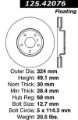 Picture of Stoptech 6-02-08 350z- 8-02-04 G35 w- Brembo Front CRYO-STOP Rotors
