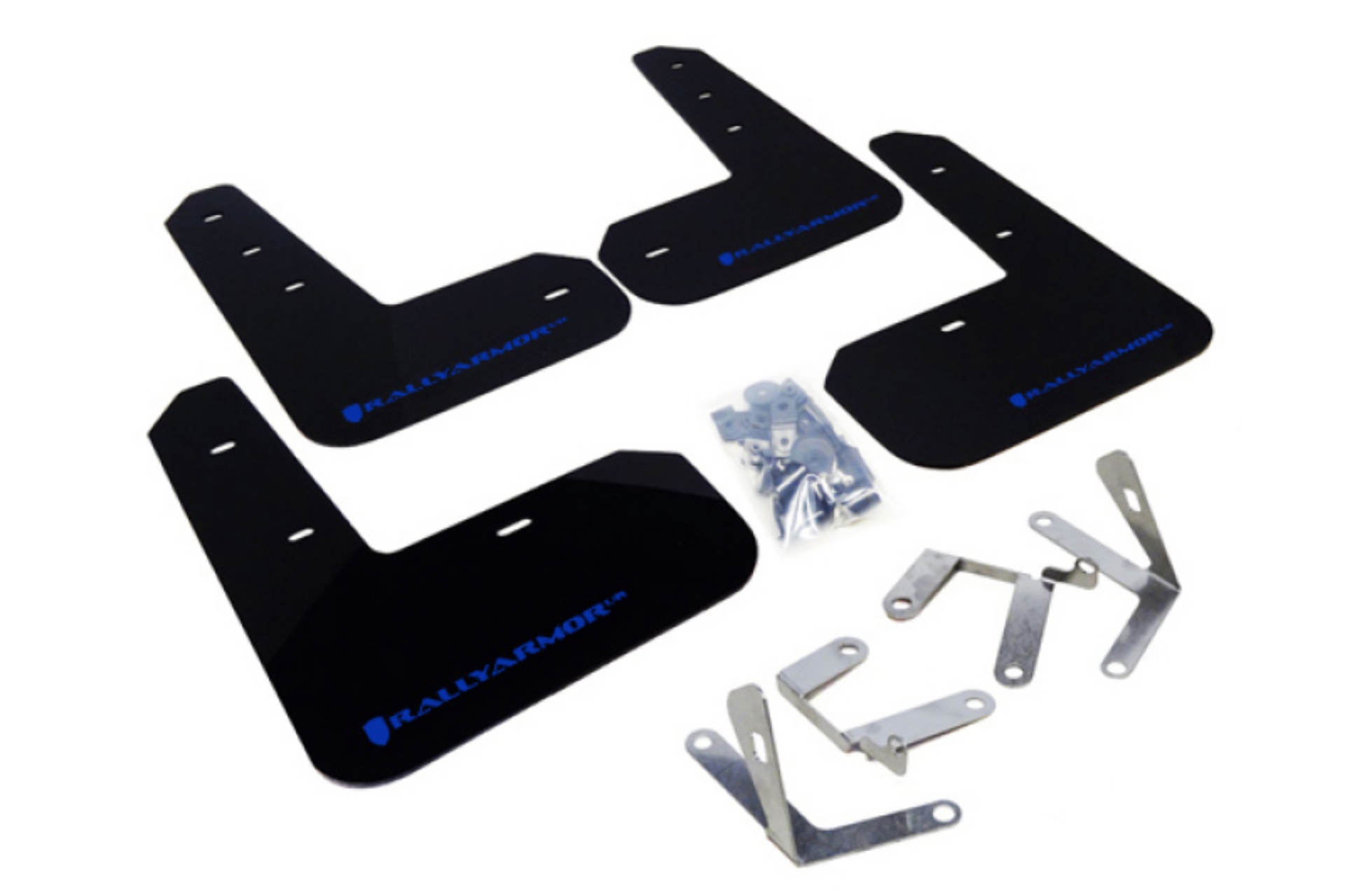 Picture of Rally Armor 13-17 Subaru BRZ-Toyota FR-S Black UR Mud Flap w-Blue Logo