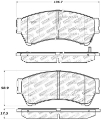 Picture of StopTech Performance 06-10 Ford Fusion - 07-10 Lincoln MKZ - 06-09 Mazda 6 Front Brake Pads
