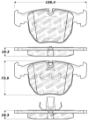 Picture of StopTech Performance 00-04 BMW M5 E39 - 00-06 X5 - 03-05 Range Rover HSE Front Brake Pads