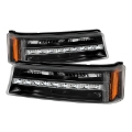 Picture of xTune Chevy Silverado 03-06 - Avalanche 02-06 LED Bumper Lights Black CBL-JH-CS03-LED-BK