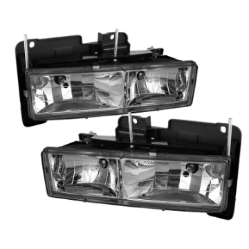 Picture of xTune Chevy Suburban 88-98 Crystal Headlights Chrome HD-JH-CCK88-C