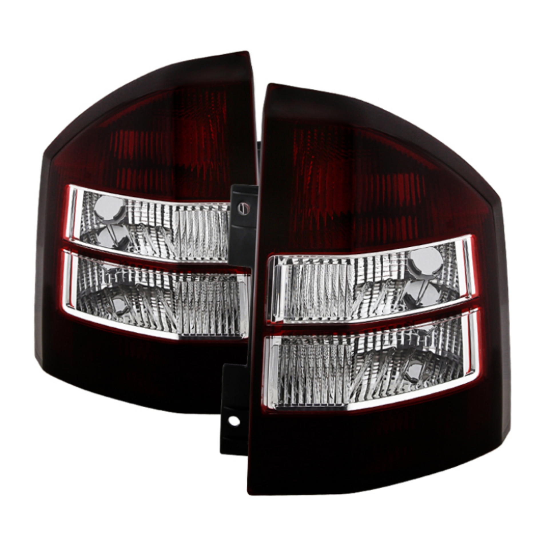 Picture of Xtune Jeep Compass 07-10 OEM Style Tail Lights Red Smoked ALT-JCOMP07-OE-RSM
