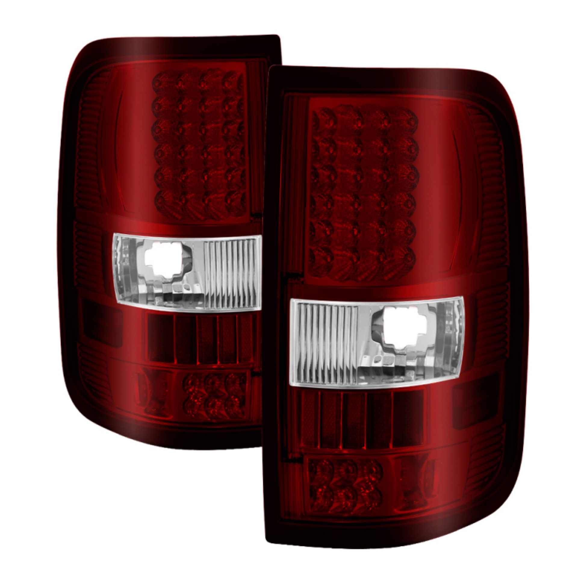 Picture of xTune Ford F150 Styleside 04-08 LED Tail Lights Red Clear ALT-ON-FF15004-LED-RC