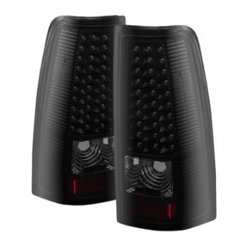 Picture of xTune Chevy Silverado 1500-2500-3500 99-02 LED Tail Lights Black Smoke ALT-ON-CS99-LED-BSM