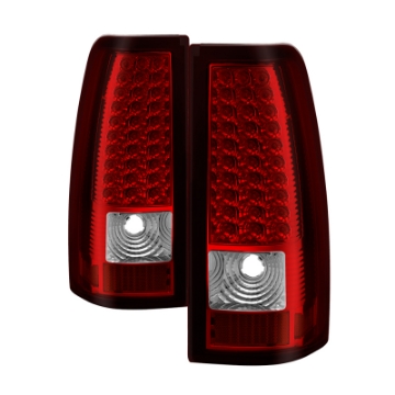 Picture of xTune Chevy Silverado 1500-2500-3500 99-02 LED Tail Lights Red Clear ALT-ON-CS99-LED-RC