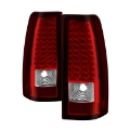 Picture of xTune Chevy Silverado 1500-2500-3500 99-02 LED Tail Lights Red Clear ALT-ON-CS99-LED-RC