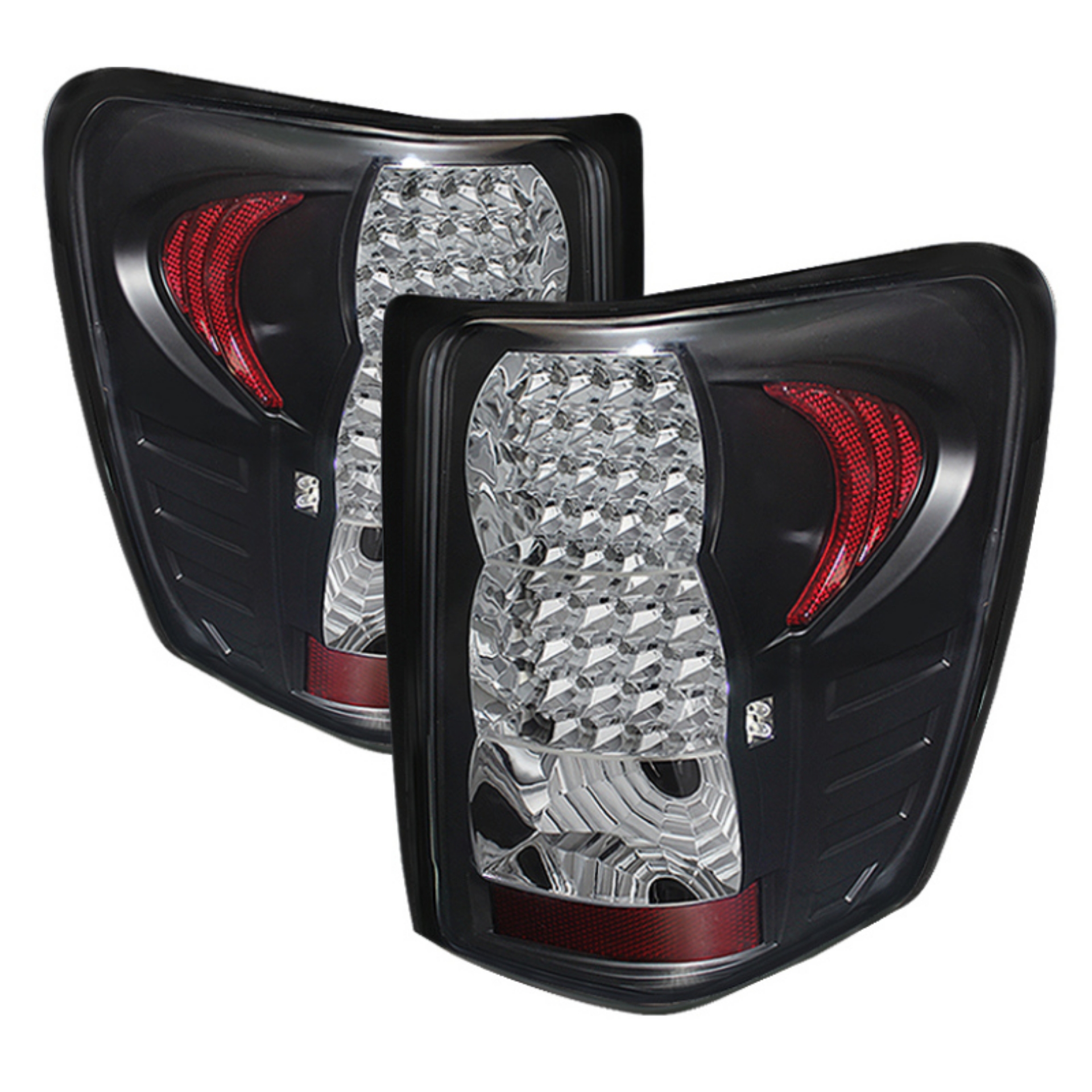 Picture of xTune Jeep Grand Cherokee 99-04 LED Tail Lights Black ALT-JH-JGC99-LED-BK