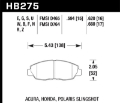 Picture of Hawk 99-00 Civic Coupe Si - 96-11 Civic DX EX HX LX Blue 9012 Race Front Brake Pads