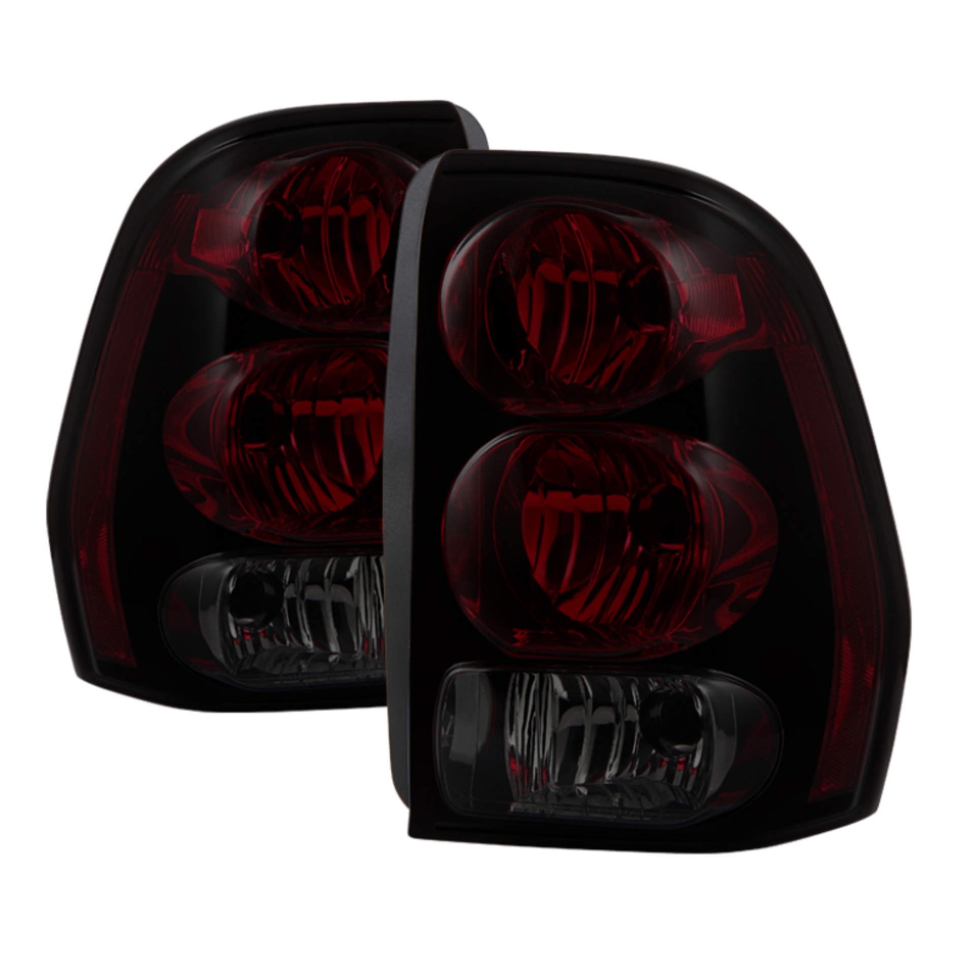 Picture of xTune Chevy Trailblazer 02-09 w- Circuit Board Model Tail Lights Red Smoked ALT-JH-CTB02-OE-RSM