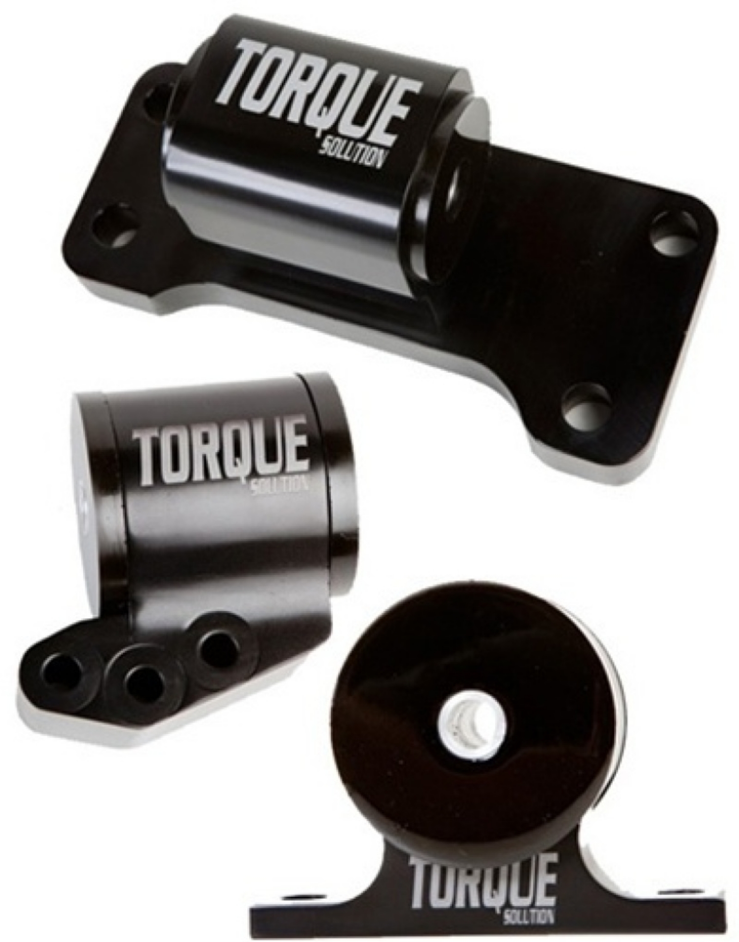Picture of Torque Solution Billet Aluminum 3 piece Engine Mount Kit: Mitsubishi Evolution VII-IX 2001-2006
