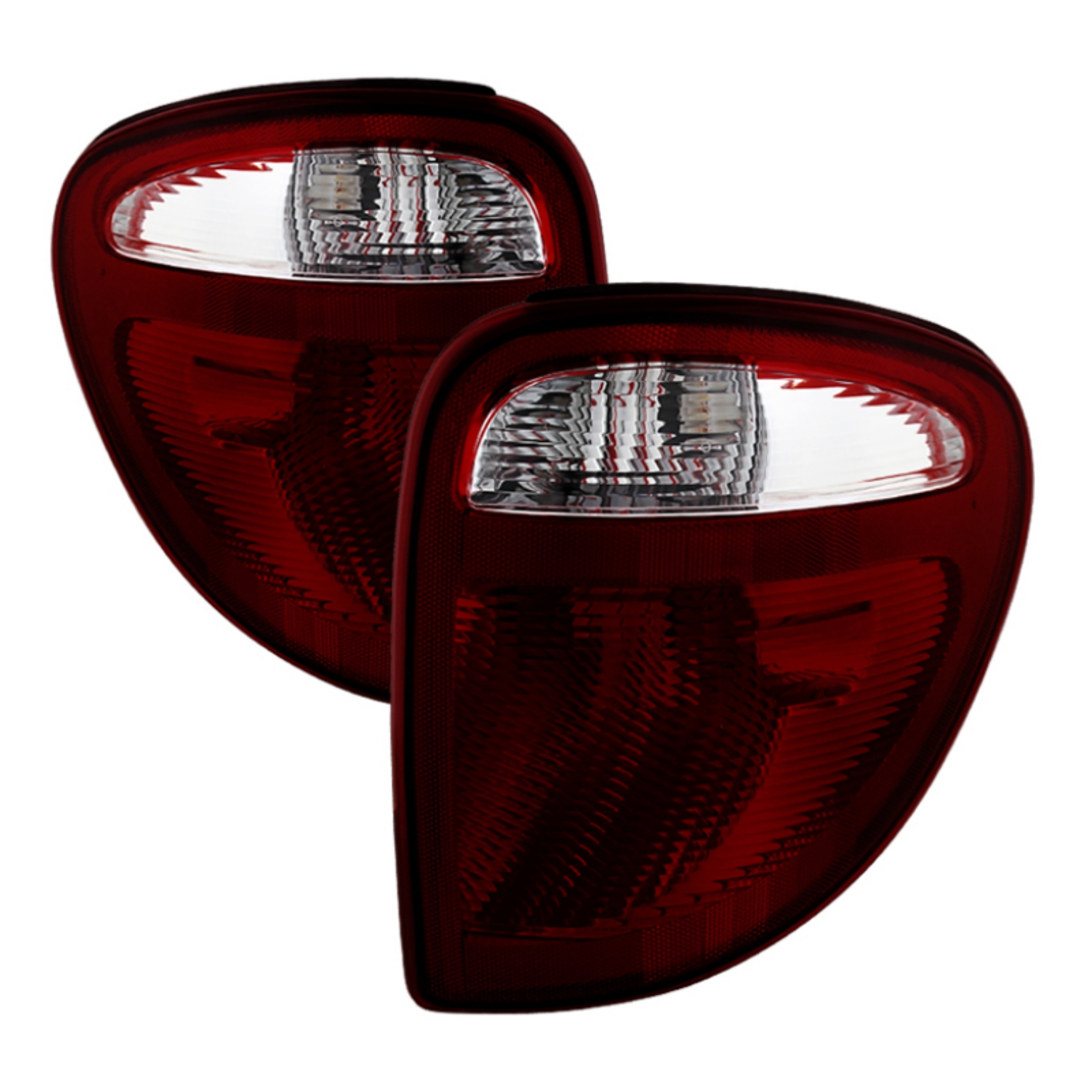 Picture of Xtune Dodge Caravan 01-07 OEM Style Tail Lights Dark Red ALT-JH-DCA04-OE-RSM