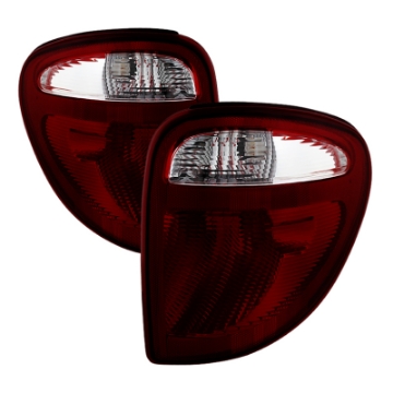 Picture of Xtune Dodge Caravan 01-07 OEM Style Tail Lights Dark Red ALT-JH-DCA04-OE-RSM